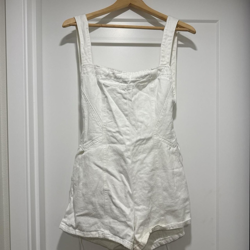 Denim Romper - Picture 3 of 4